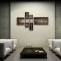 Hand-painted Tetraptych Modern Abstract Painting Wall Art Artwork Pictures
