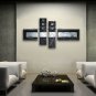 Hand-painted 4 Pieces Modern Abstract Painting Wall Art Interior Design