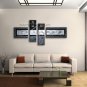 Hand-painted Tetraptych Modern Abstract Painting Wall Art Inner Stretched