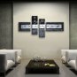 Hand-painted Tetraptych Modern Abstract Painting Wall Art Inner Stretched