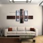 Handmade Artcrafts 5 Pieces Modern Abstract Painting Wall Art Inner Framed