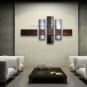 Handmade Artcrafts 5 Pieces Modern Abstract Painting Wall Art Inner Framed