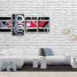 Hand-painted 4 Pieces Modern Abstract Painting Wall Art Inner Framed