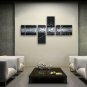 Handmade Tetraptych Modern Abstract Painting Wall Art Contemporary Decor