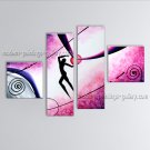 Tetraptych Modern Abstract Painting Wall Art Figure Decoration Ideas