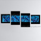 Hand Painted 4 Pieces Modern Abstract Painting Wall Art Ready To Hang