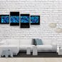 Hand Painted 4 Pieces Modern Abstract Painting Wall Art Ready To Hang