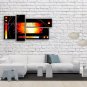 Hand-painted 4 Pieces Modern Abstract Painting Wall Art Ready To Hang