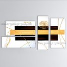 Hand Painted Tetraptych Modern Abstract Painting Wall Art Interior Design