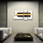Hand Painted Tetraptych Modern Abstract Painting Wall Art Interior Design