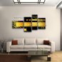 Hand Painted Tetraptych Modern Abstract Painting Wall Art Decoration Ideas