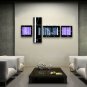 Hand Painted 4 Pieces Modern Abstract Painting Wall Art Inner Stretched