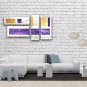 Hand Painted Tetraptych Modern Abstract Painting Wall Art Inner Stretched