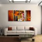 Tetraptych Modern Abstract Painting Wall Art Figure Artwork Pictures