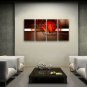 Hand Painted 4 Pieces Modern Abstract Painting Wall Art On Canvas Artworks