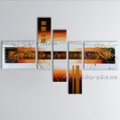 Hand-painted 5 Pieces Modern Abstract Painting Wall Art Interior Design