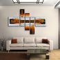 Hand-painted 5 Pieces Modern Abstract Painting Wall Art Interior Design