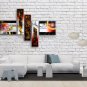 Hand-painted Pentaptych Modern Abstract Painting Wall Art Inner Stretched