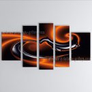 Handmade Pentaptych Modern Abstract Painting Wall Art Sci-fi Oil On Canvas