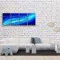 Hand Painted 4 Pieces Modern Abstract Painting Wall Art Inner Stretched