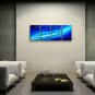 Hand Painted 4 Pieces Modern Abstract Painting Wall Art Inner Stretched