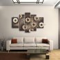 Handmade Large Modern Abstract Painting Wall Art Money Coin Oil Paintings