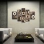 Handmade Large Modern Abstract Painting Wall Art Money Coin Oil Paintings