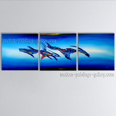 Handmade Elegant Modern Abstract Painting Wall Art Sci-fi Oil On Canvas