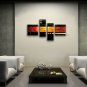 Hand Painted 4 Pieces Modern Abstract Painting Wall Art Contemporary Decor
