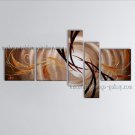 Hand Painted 5 Pieces Modern Abstract Painting Wall Art Interior Design