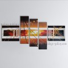 Hand Painted 5 Pieces Modern Abstract Painting Wall Art Artwork Pictures