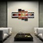 Hand Painted 5 Pieces Modern Abstract Painting Wall Art Artwork Pictures