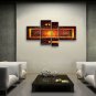 Hand-painted 4 Pieces Modern Abstract Painting Wall Art Interior Design