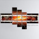 Hand Painted 5 Pieces Modern Abstract Painting Wall Art Decoration Ideas