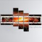 Hand Painted 5 Pieces Modern Abstract Painting Wall Art Decoration Ideas