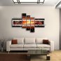 Hand Painted 5 Pieces Modern Abstract Painting Wall Art Decoration Ideas