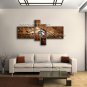 Hand Painted Tetraptych Modern Abstract Painting Wall Art Artist Artworks