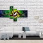 Hand-painted Tetraptych Modern Abstract Painting Wall Art Gallery Wrapped