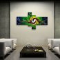 Hand-painted Tetraptych Modern Abstract Painting Wall Art Gallery Wrapped