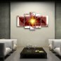Hand Painted 5 Pieces Modern Abstract Painting Wall Art Contemporary Decor