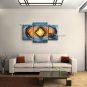 Hand-painted Triptych Modern Abstract Painting Wall Art Inner Framed