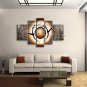 Handmade 4 Pieces Modern Abstract Painting Wall Art Figure Gallery Wrapped