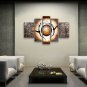 Handmade 4 Pieces Modern Abstract Painting Wall Art Figure Gallery Wrapped