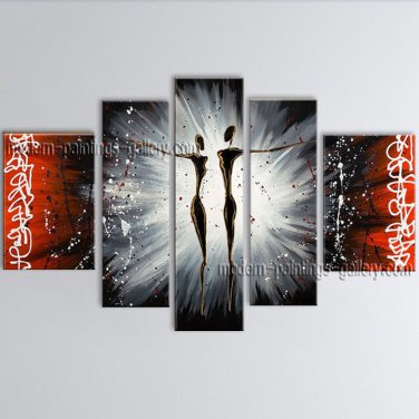 Handmade Large Modern Abstract Painting Wall Art Figure Decoration Ideas