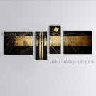 Hand-painted Tetraptych Modern Abstract Painting Wall Art Interior Design