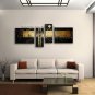 Hand-painted Tetraptych Modern Abstract Painting Wall Art Interior Design