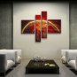 Hand Painted Tetraptych Modern Abstract Painting Wall Art Artist Artworks