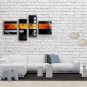 Hand-painted 4 Pieces Modern Abstract Painting Wall Art Contemporary Decor
