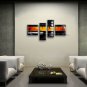 Hand-painted 4 Pieces Modern Abstract Painting Wall Art Contemporary Decor