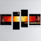 Handmade Tetraptych Modern Abstract Painting Wall Art On Canvas Artworks